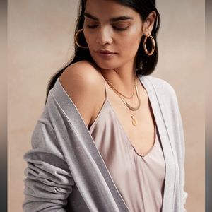 Banana Republic grey cardigan